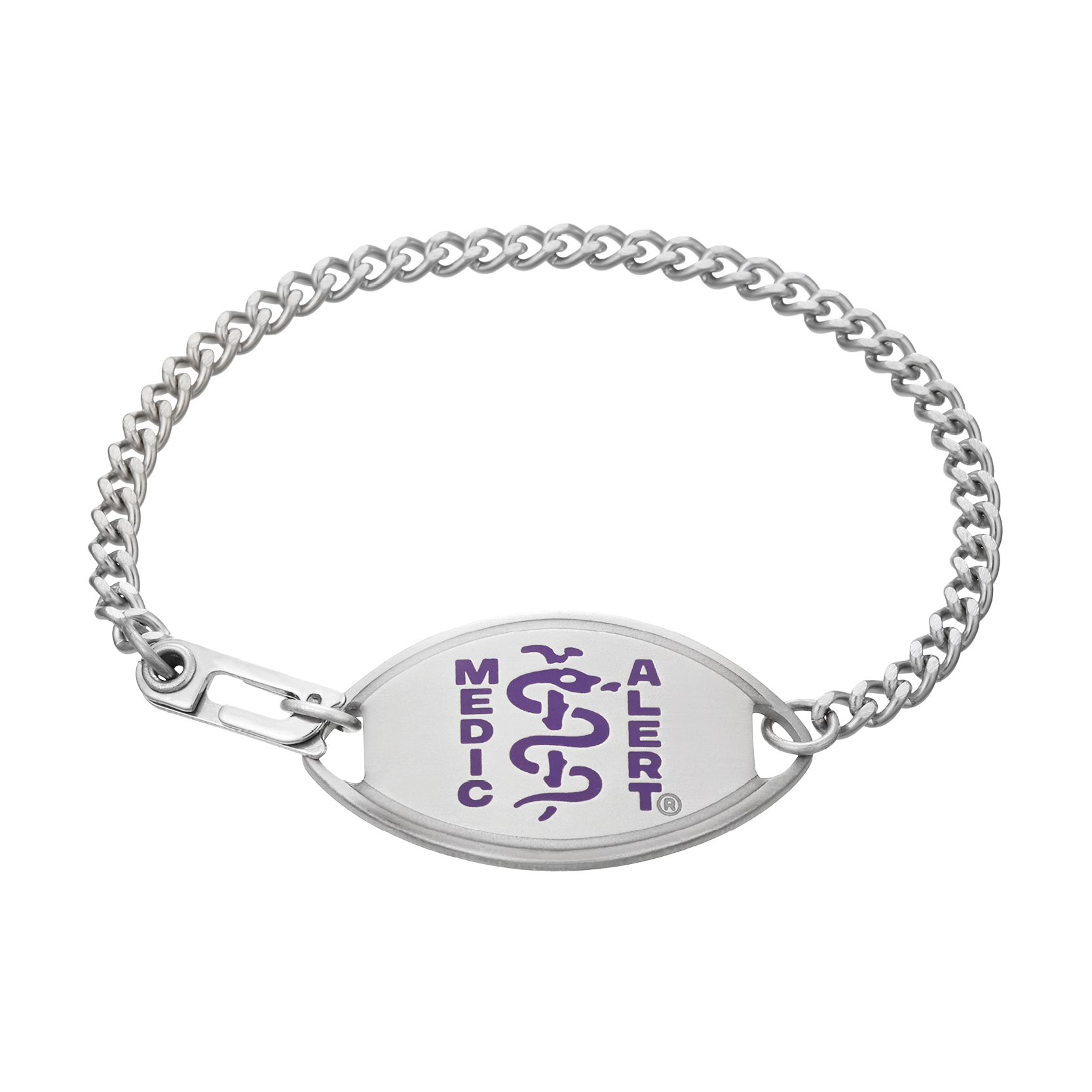QR Code Classic Medical ID Bracelet, Purple, large image number 1