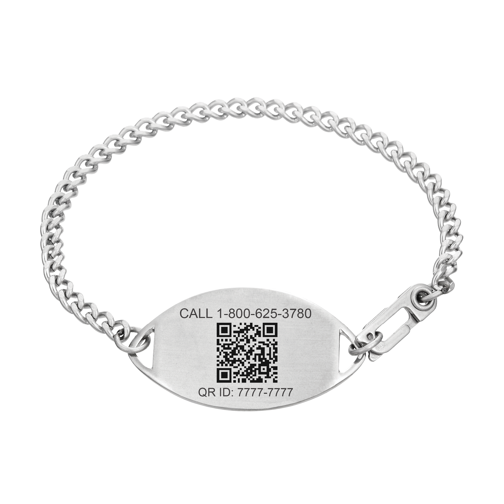 QR Code Classic Large Medical ID Bracelet, Purple, large image number 2