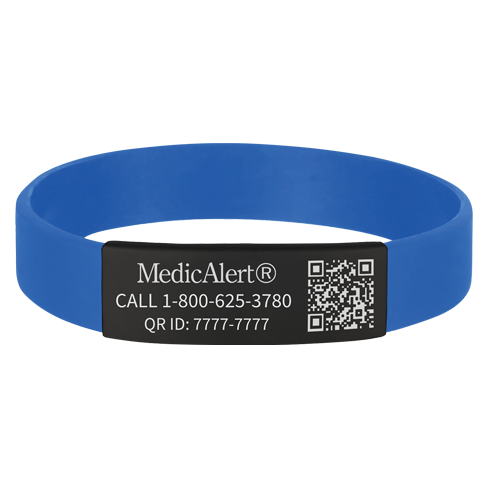 QR Code Silicone Medical ID Band