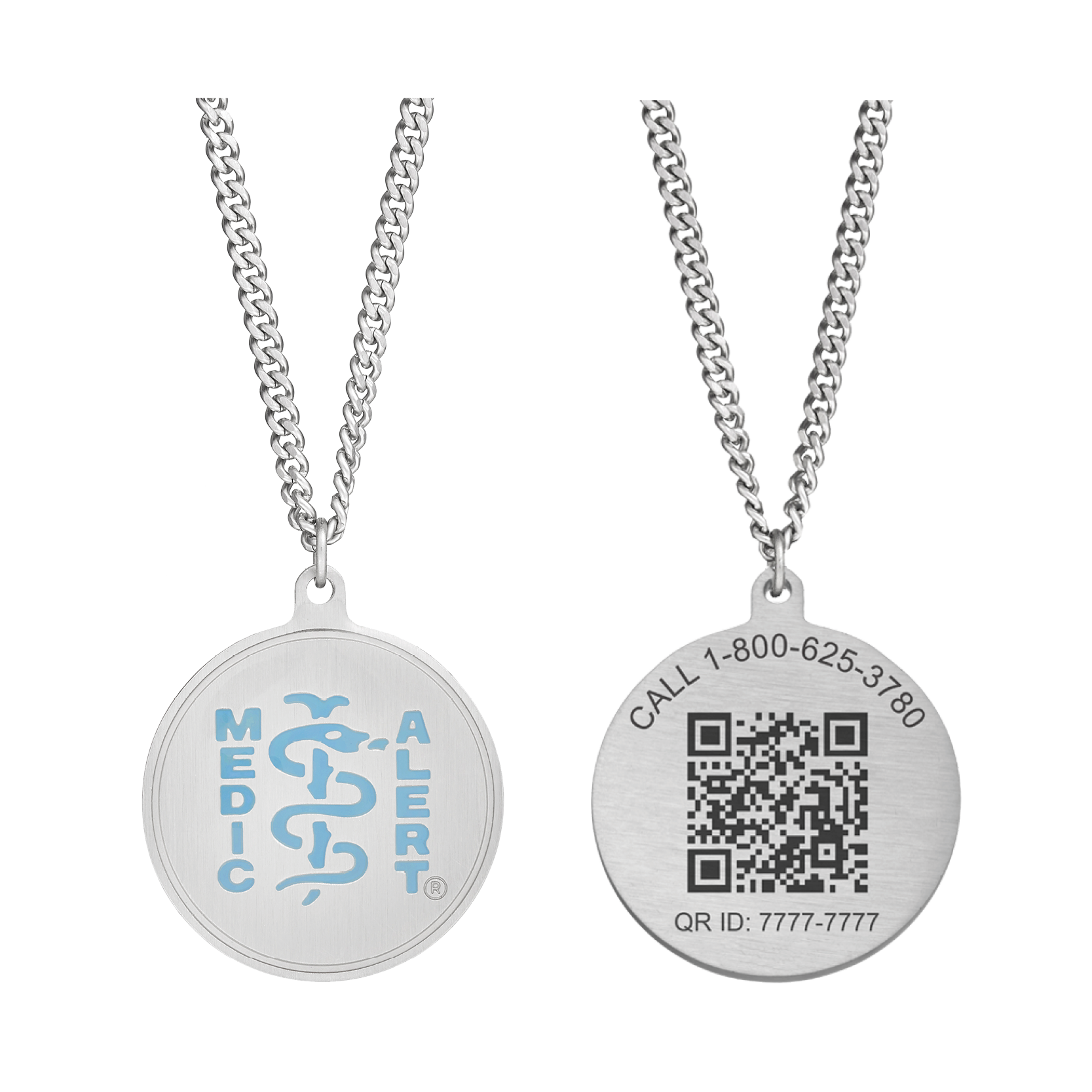 QR Code Classic Medical ID Necklace