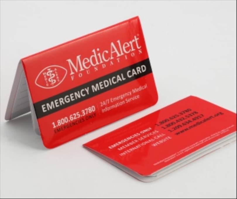 MedicAlert Fillable Wallet Card, , large image number 0