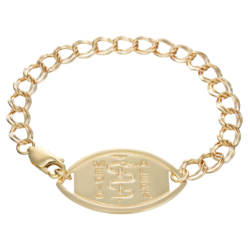 Santa Rosa Medical ID Bracelet 14k Gold