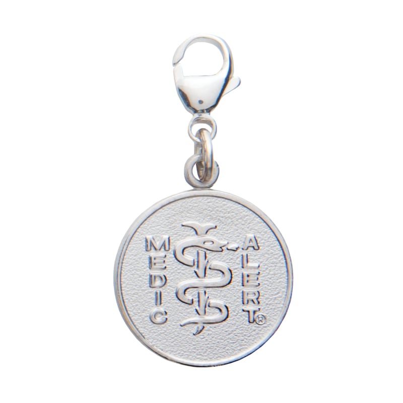 Charm Medical ID Accessory Sterling Silver, Silver, large image number 0