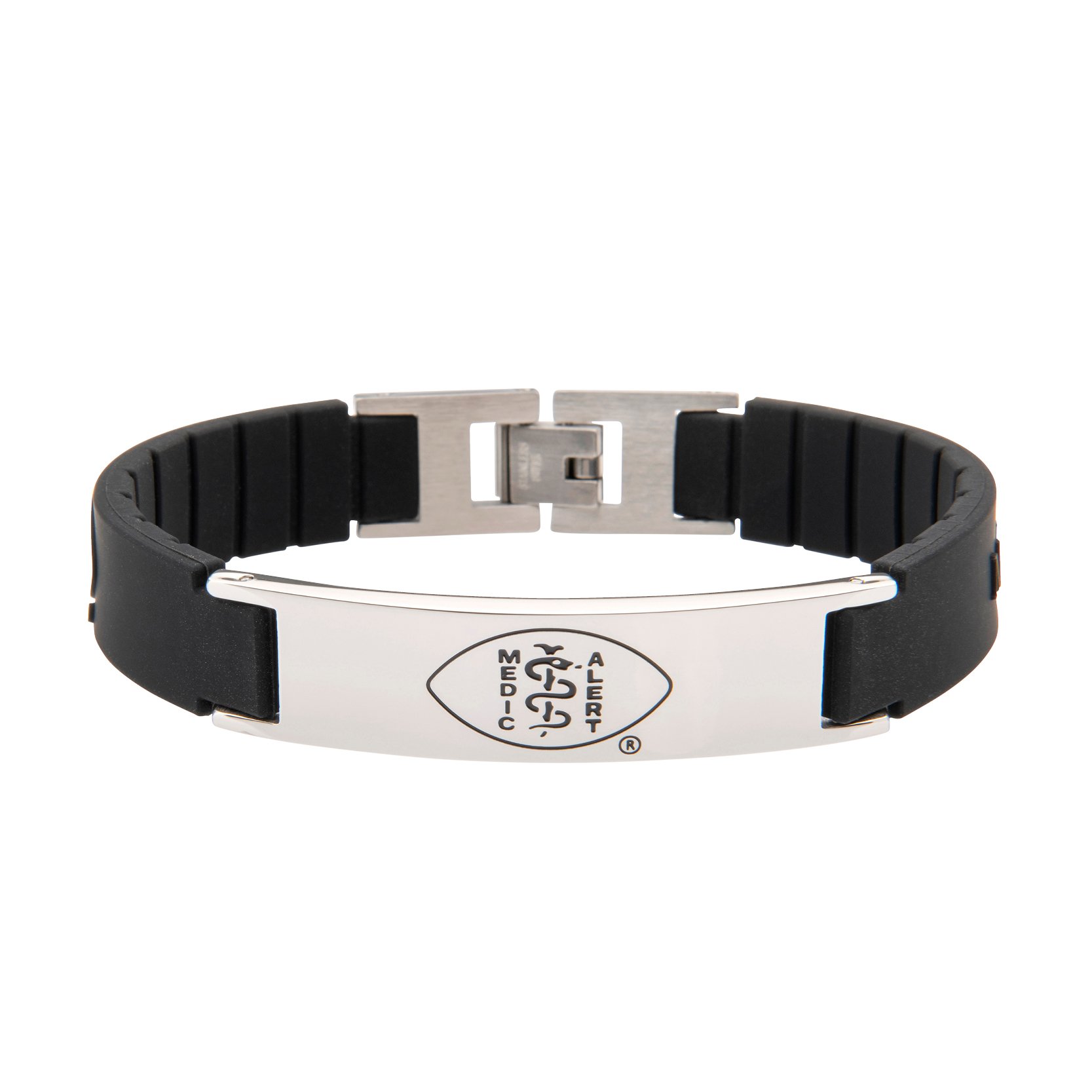 QR Code Elite Silicone Medical ID Bracelet Black, Black, large image number 2