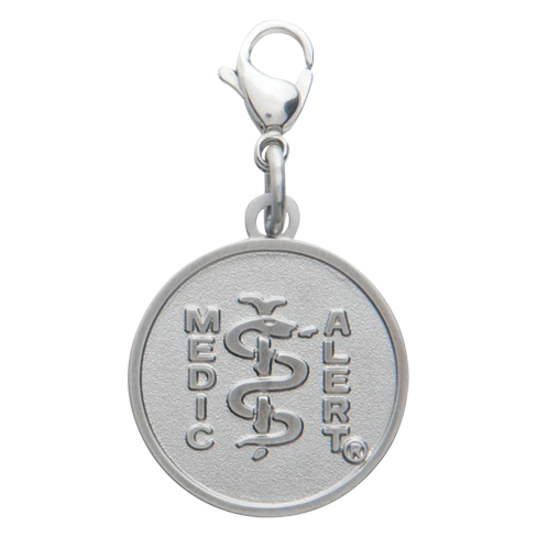 Charm Medical ID Accessory Stainless Steel