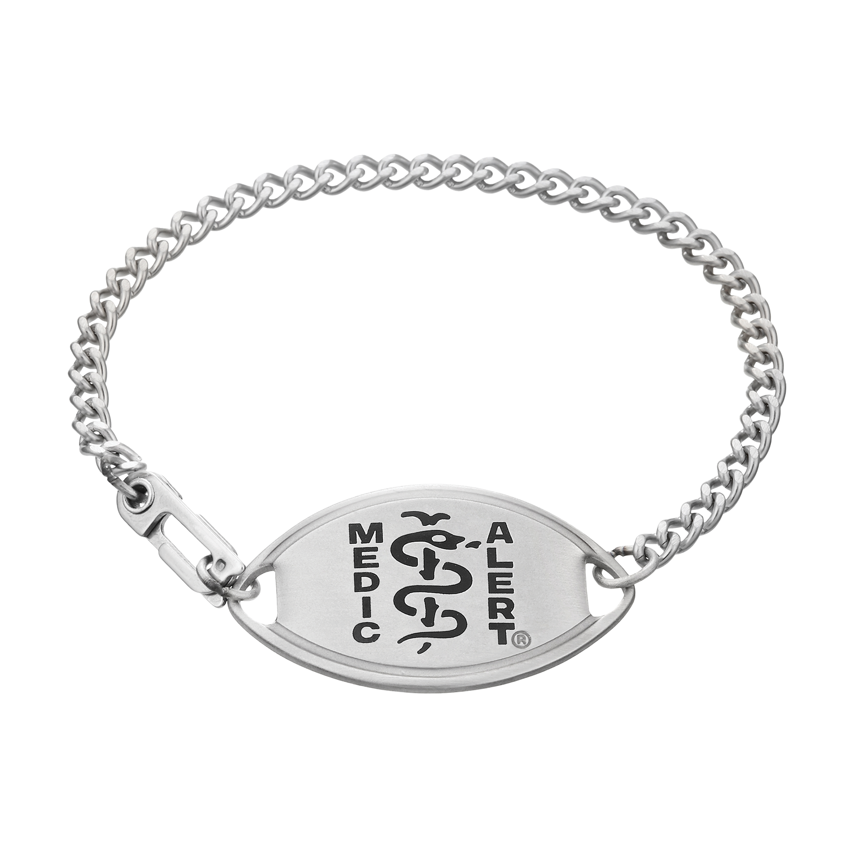QR Code Classic Medical ID Bracelet, Black, large image number 1