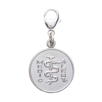Charm Medical ID Accessory Sterling Silver