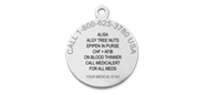 Classic Ball Chain Medical ID Necklace, , pemblem image number 0