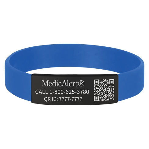 QR Code Silicone Medical ID Band