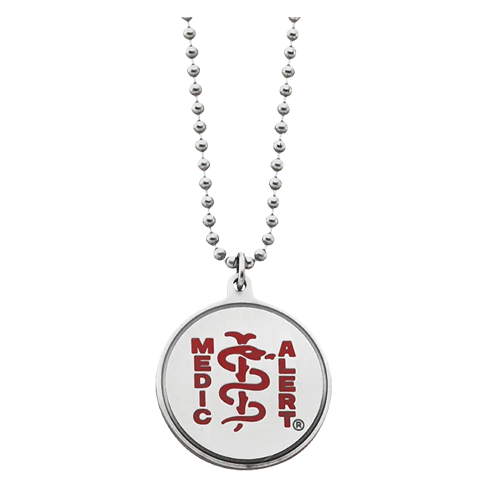 Classic Ball Chain Medical ID Necklace