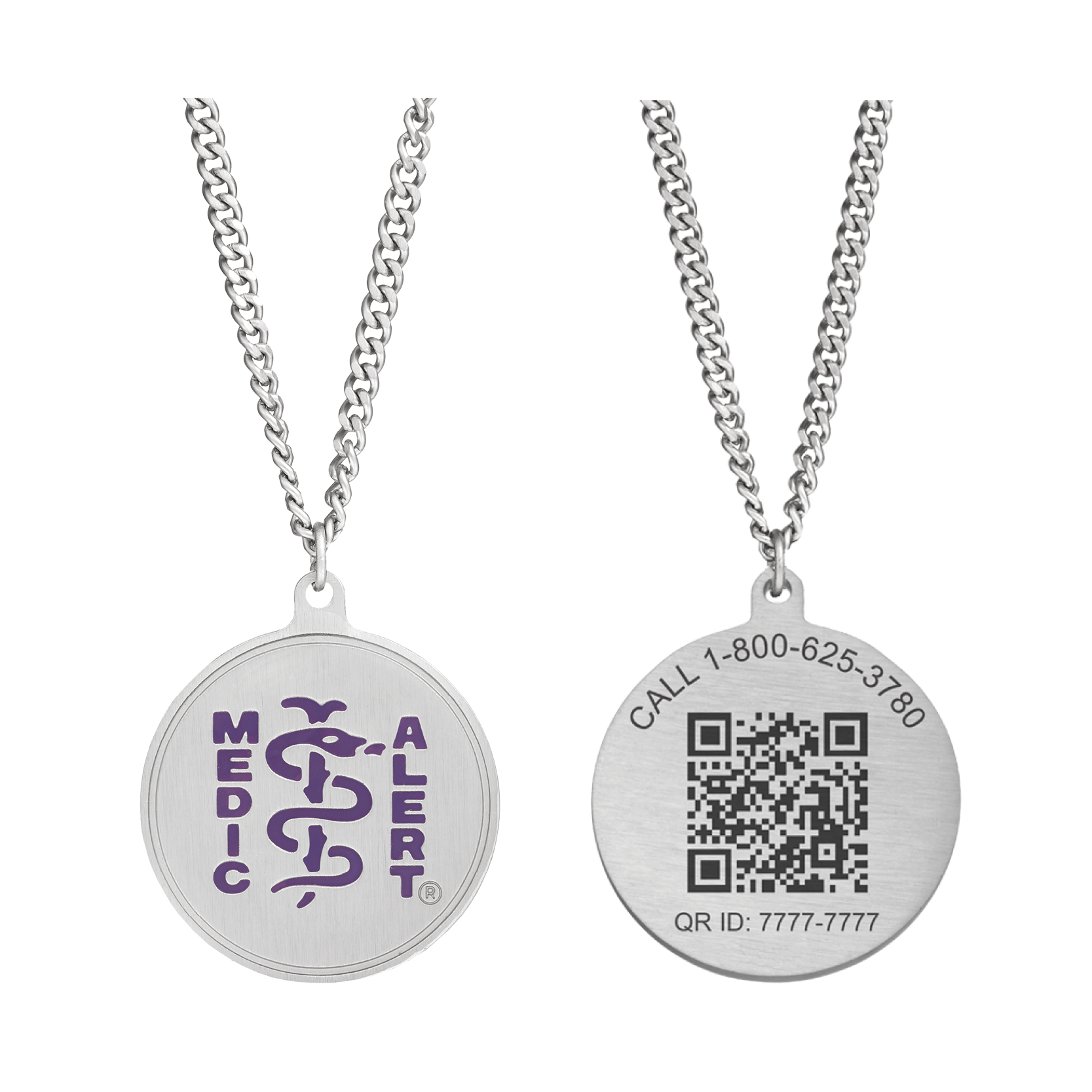 QR Code Classic Medical ID Necklace