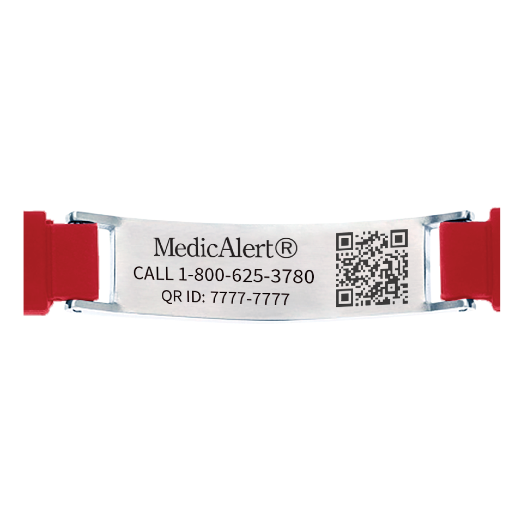 QR Code Elite Silicone Medical ID Bracelet​ - Red, Red, large image number 3