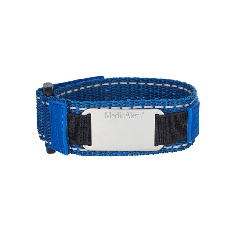 Reflective Band Medical ID Bracelet, Safety Blue, large image number 0