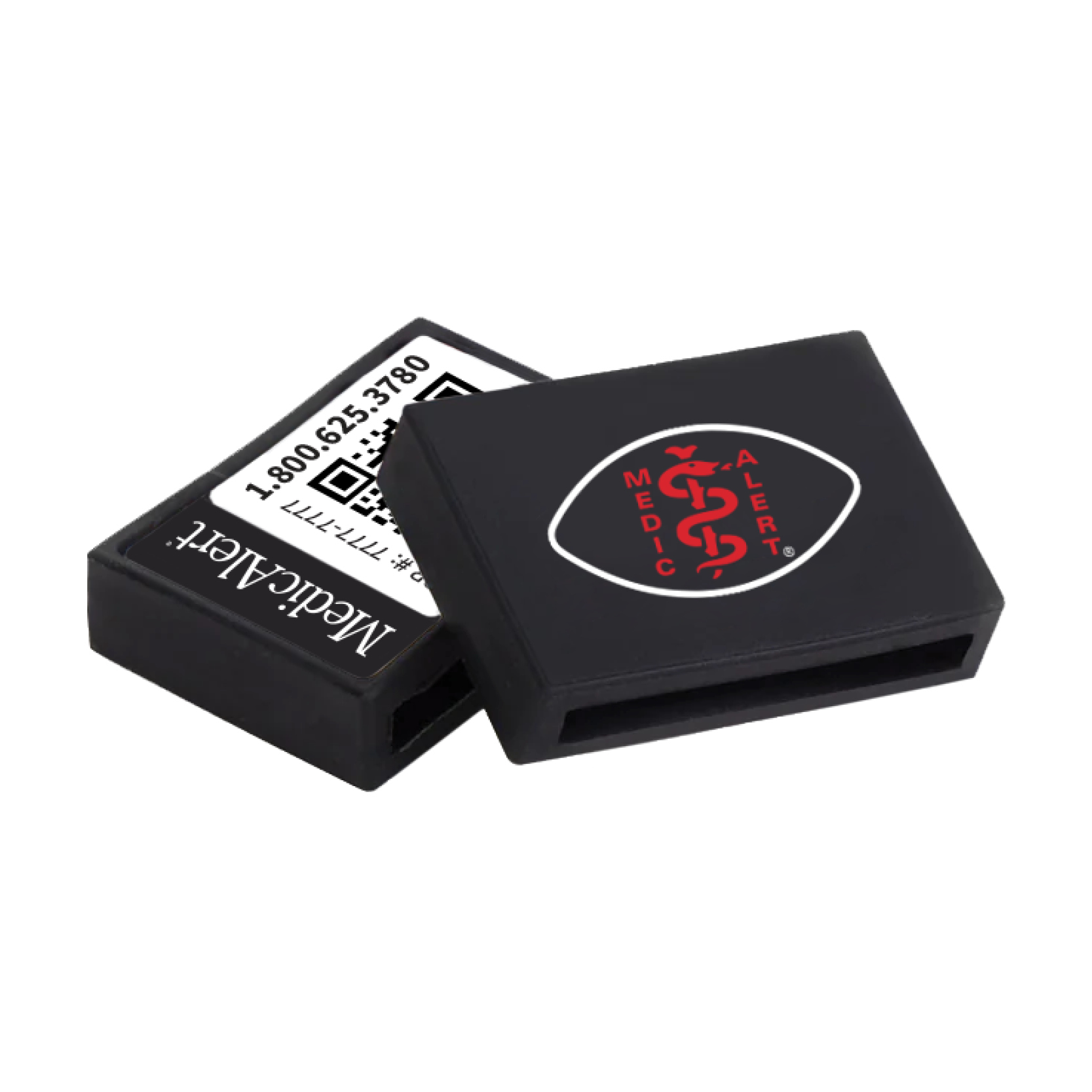 QR Code Silicone Medical ID Slide