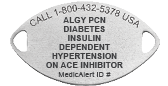 Classic Large Medical ID Bracelet Black, Black, pemblem image number 0