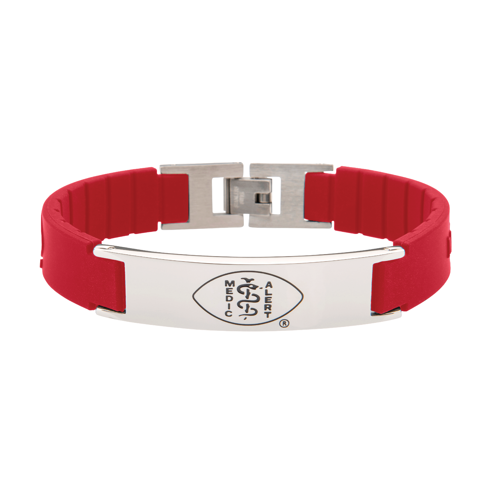 QR Code Elite Silicone Medical ID Bracelet​ - Red, Red, large image number 2