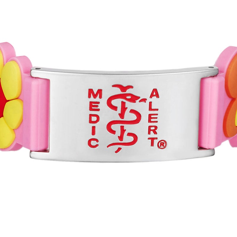 Child Titanium Medical ID Bracelet Pink, Pink, large image number 1