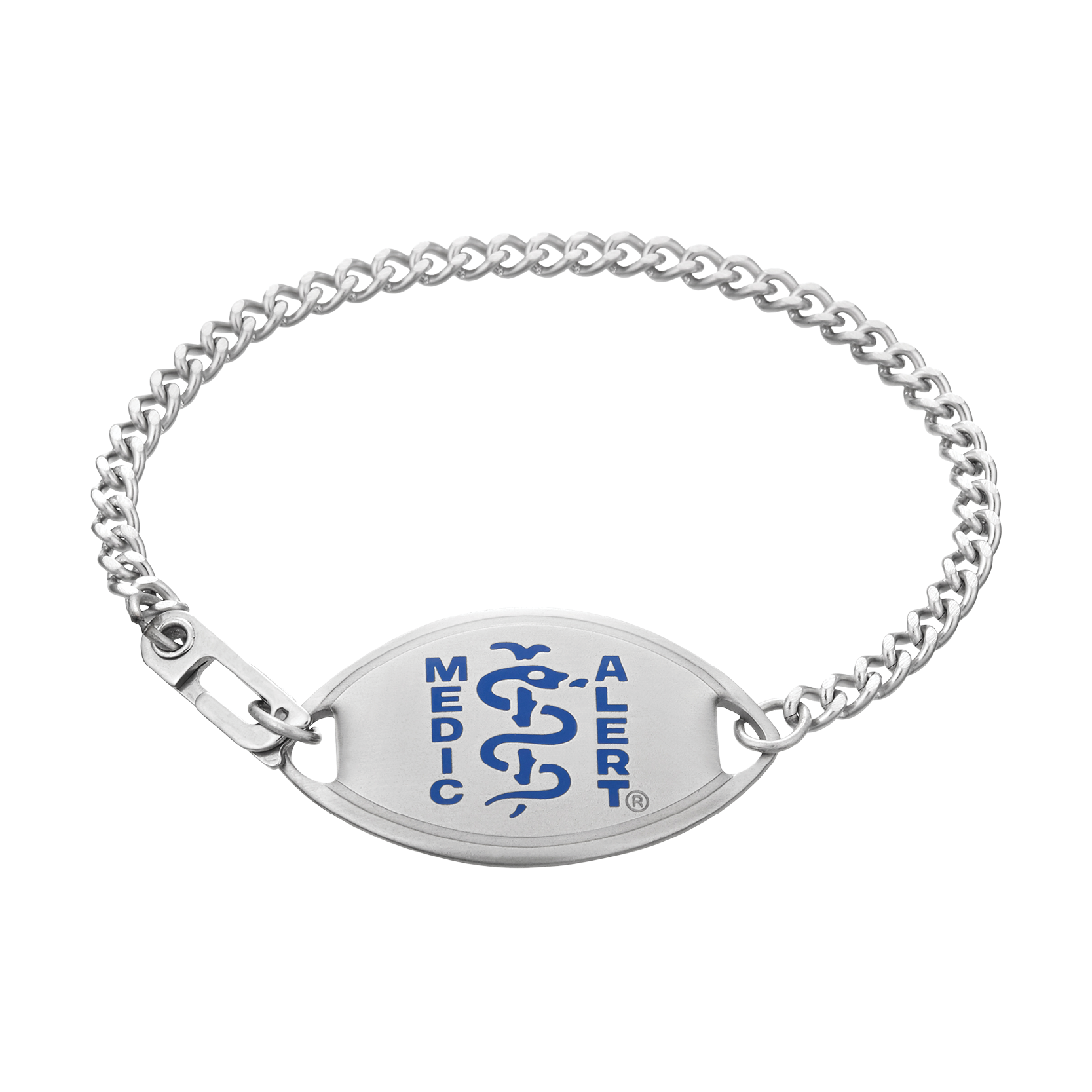 QR Code Classic Medical ID Bracelet, Blue, large image number 1