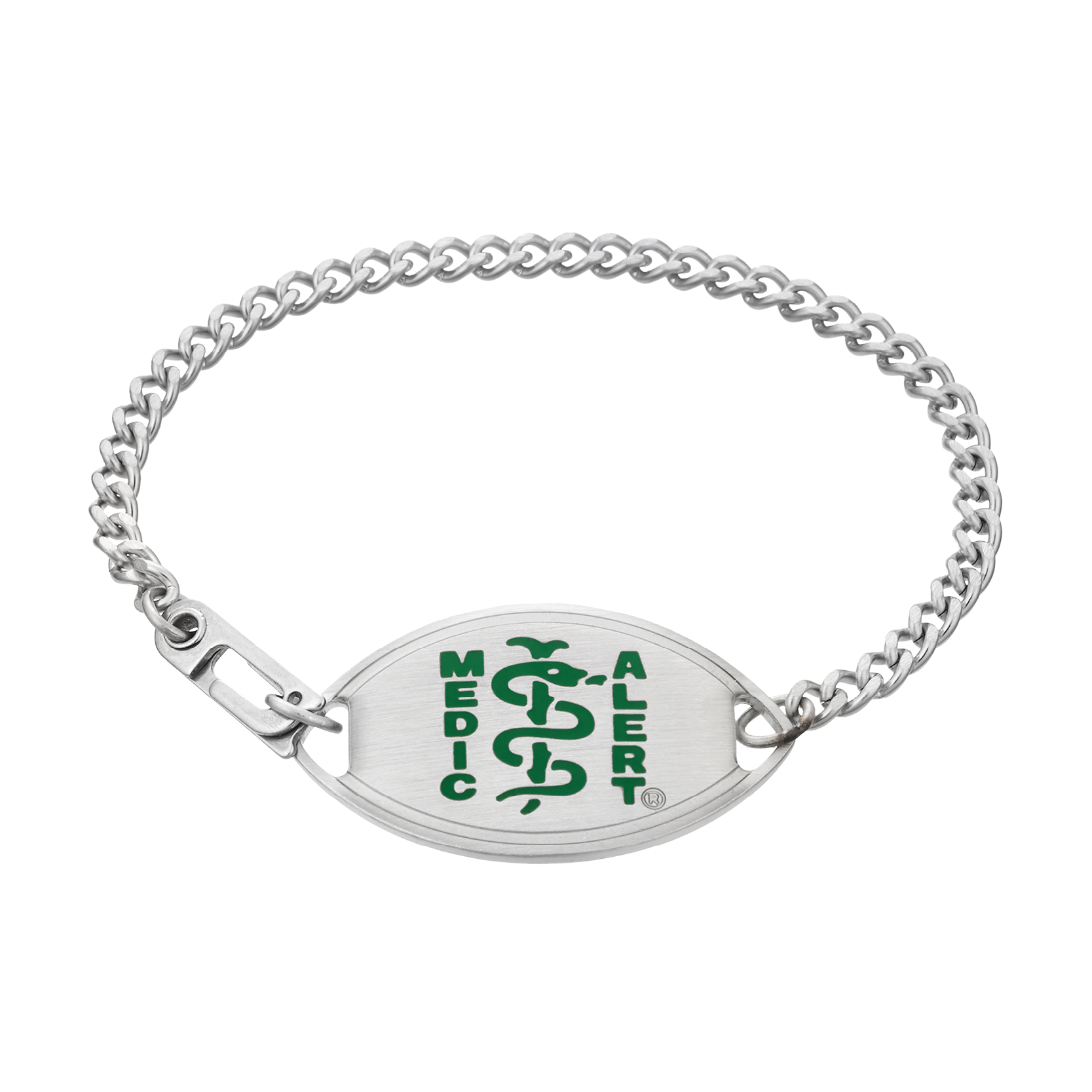 QR Code Classic Medical ID Bracelet, Green, large image number 1