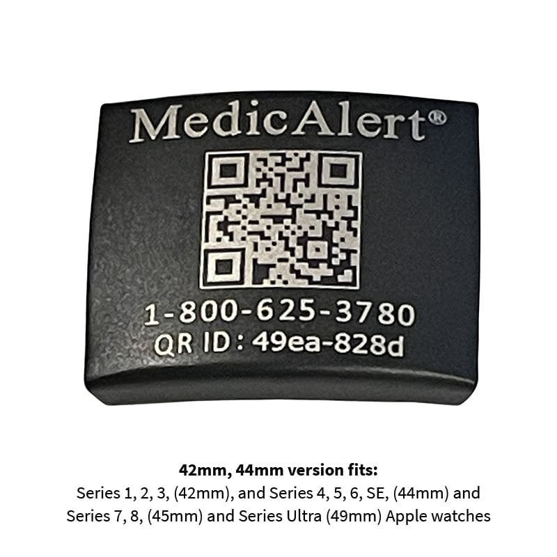 black medicalert id for watch image number 1