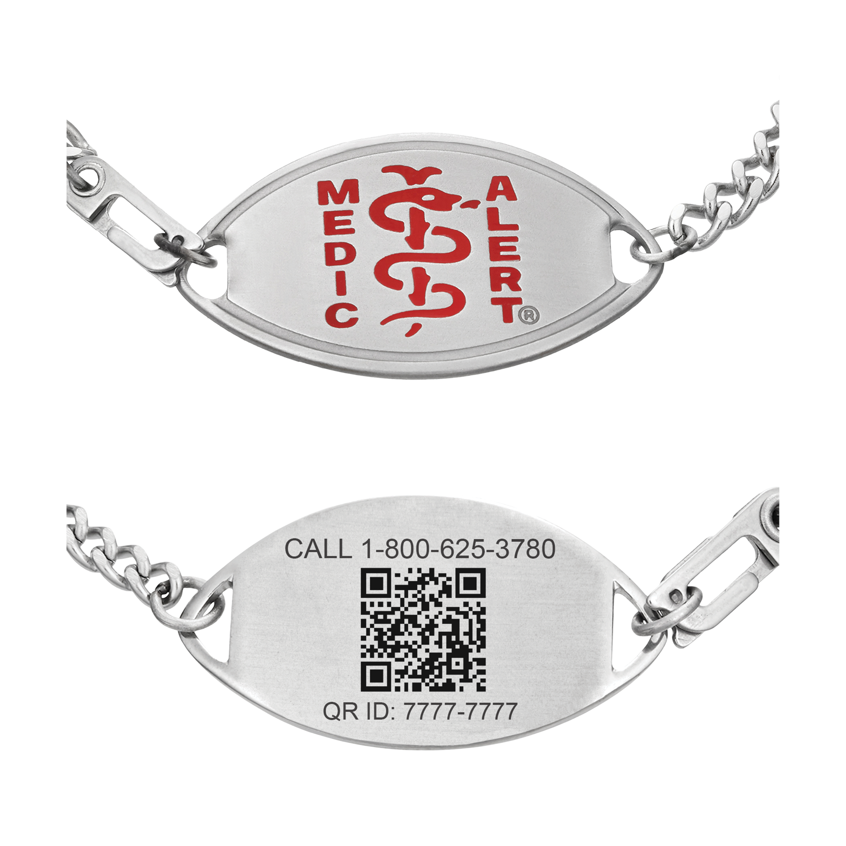 QR Code Classic Large Medical ID Bracelet, , large image number 0