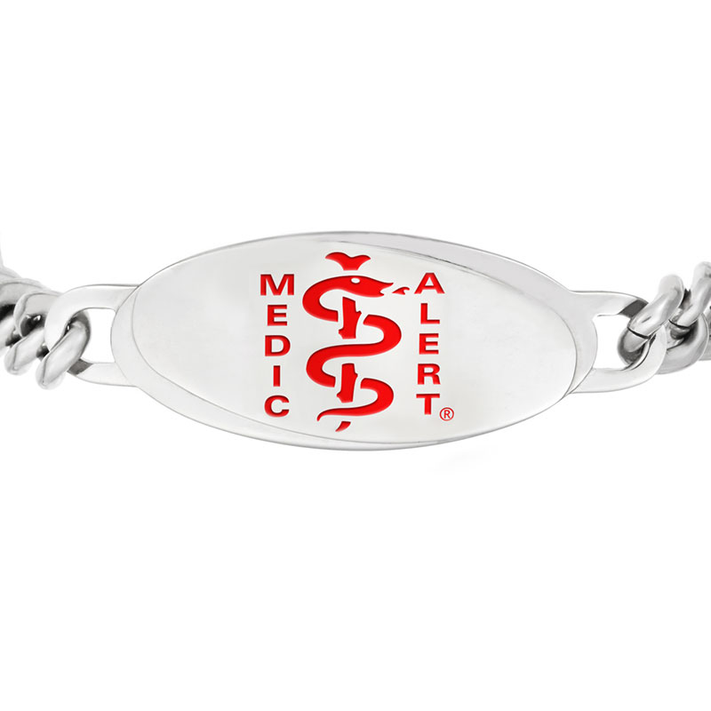 Intrepid Medical ID Bracelet, Red Steel, large image number 1