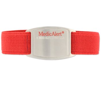 Easy Flex Medical ID Bracelet, Red Silicone, large image number 0