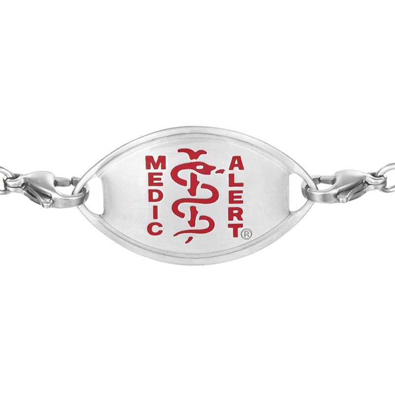 Infinity Medical ID Bracelet, Red, large image number 1