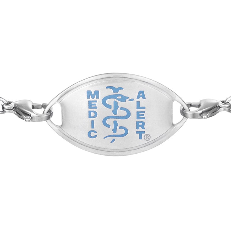 Infinity Medical ID Bracelet, Blue, large image number 1