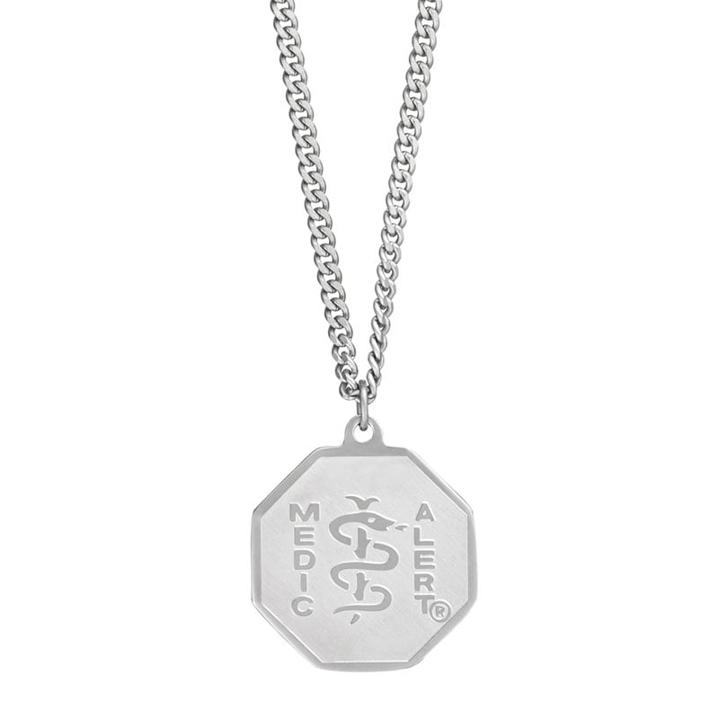 Standard Medical ID Necklace, Steel, large image number 0