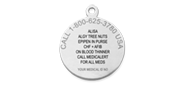 Classic Ball Chain Medical ID Necklace, , pemblem image number 0