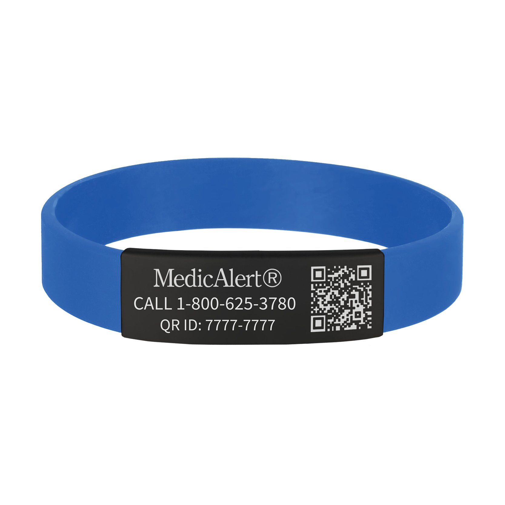 QR Code Silicone Medical ID Band, , large image number 0