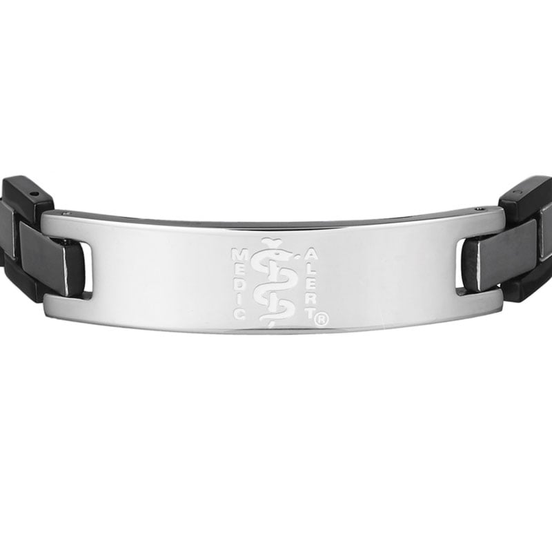 Lynx Medical ID Bracelet Black, Black, large image number 1