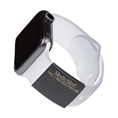 Engraved Medical ID for Apple Watch 42mm, 44mm, 46mm