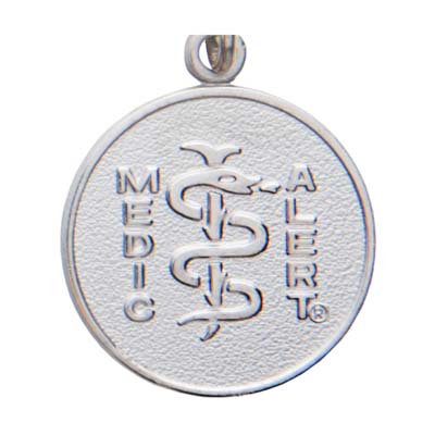 Charm Medical ID Accessory Sterling Silver