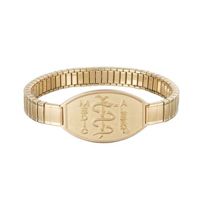 Stretch Band Large Medical ID Bracelet