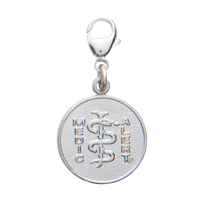 Charm Medical ID Accessory Sterling Silver, Silver, large image number 0