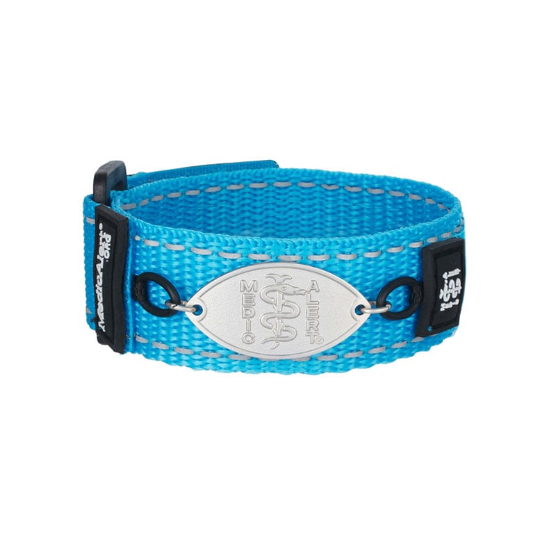 Sport Band Medical ID Bracelet, Blue Sportsband, large image number 0