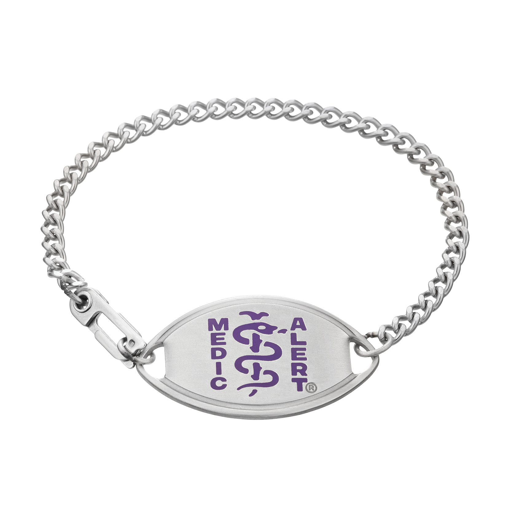 QR Code Classic Large Medical ID Bracelet, Purple, large image number 1