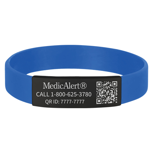 QR Code Silicone Medical ID Band