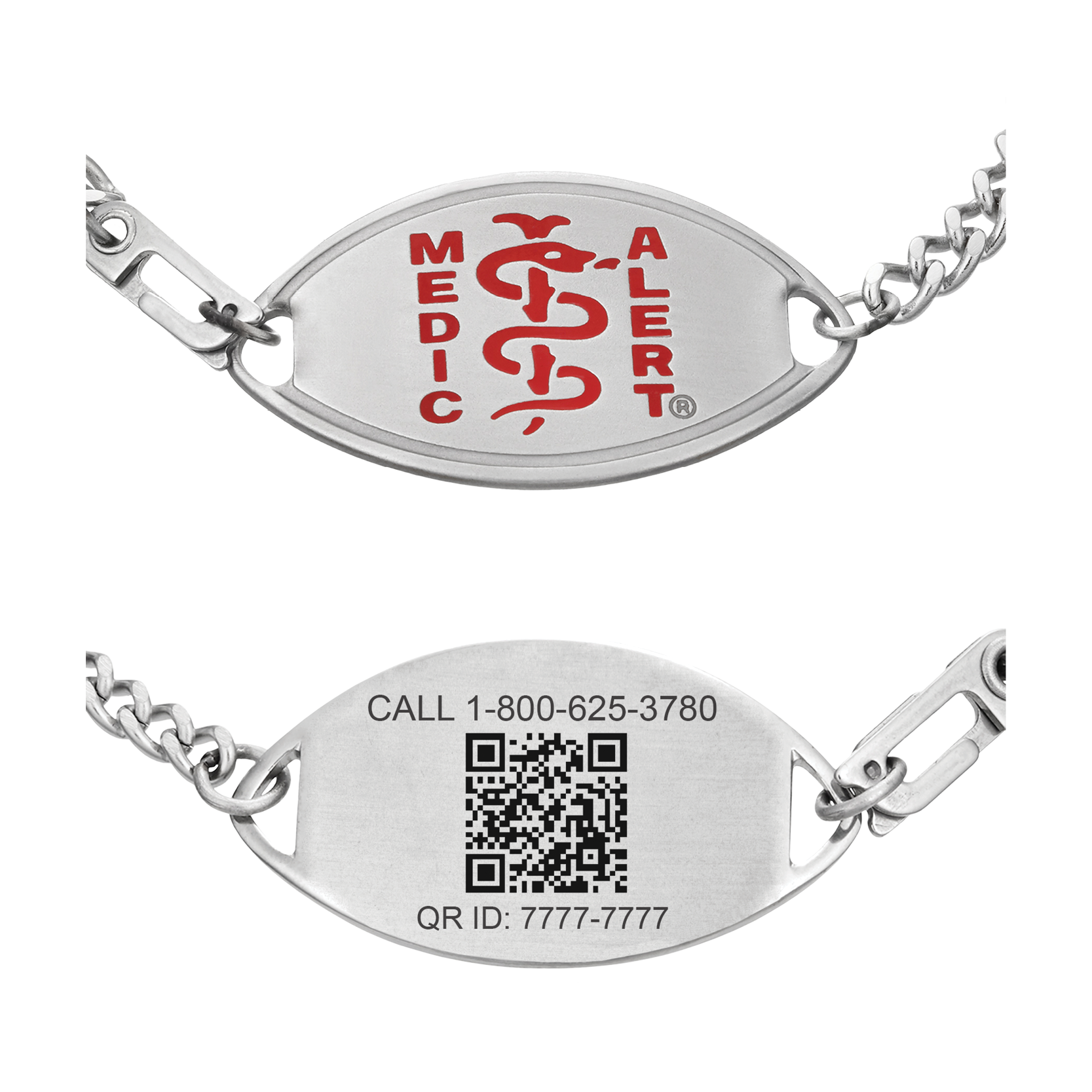 QR Code Classic Large Medical ID Bracelet