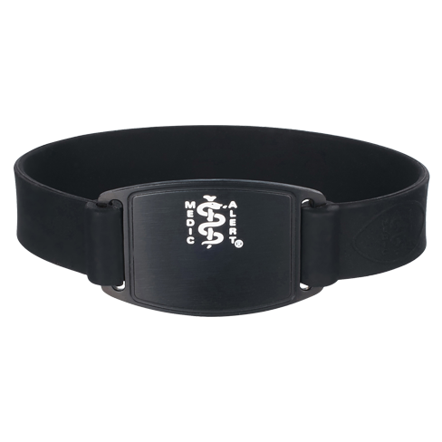 Sport Silicone Midnight Medical ID Bracelet