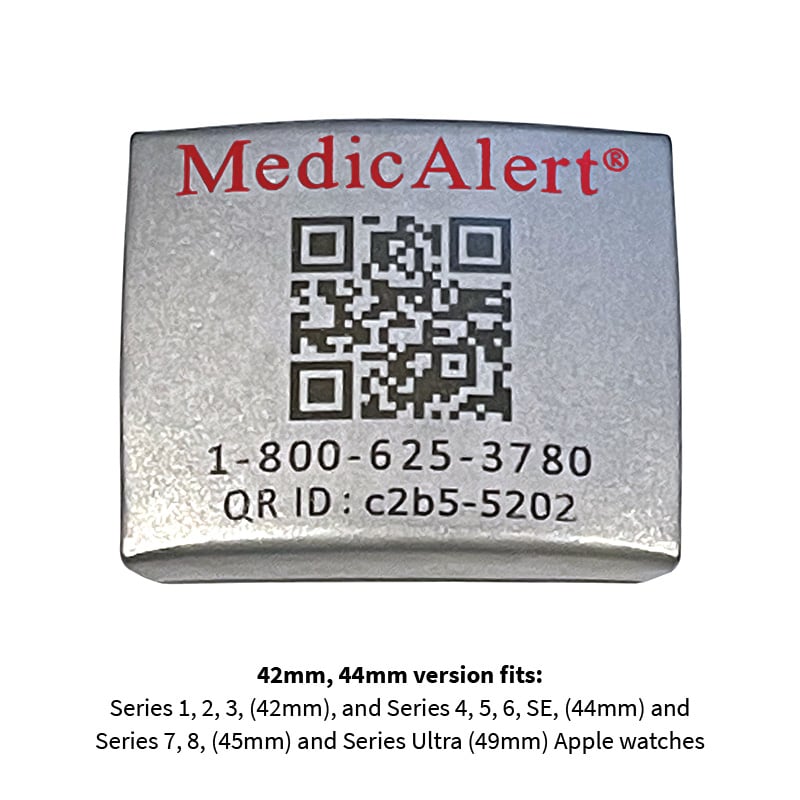 silver medicalert id for watch image number 1