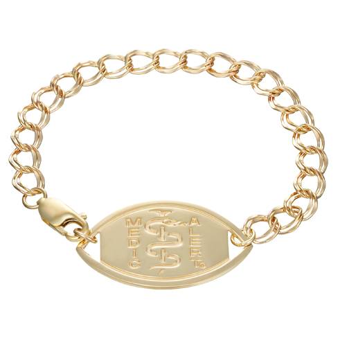 Santa Rosa Medical ID Bracelet 14k Gold