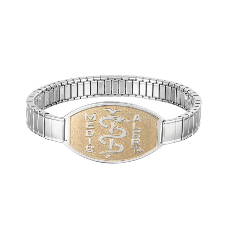 Stretch Band Large Medical ID Bracelet, , large image number 1