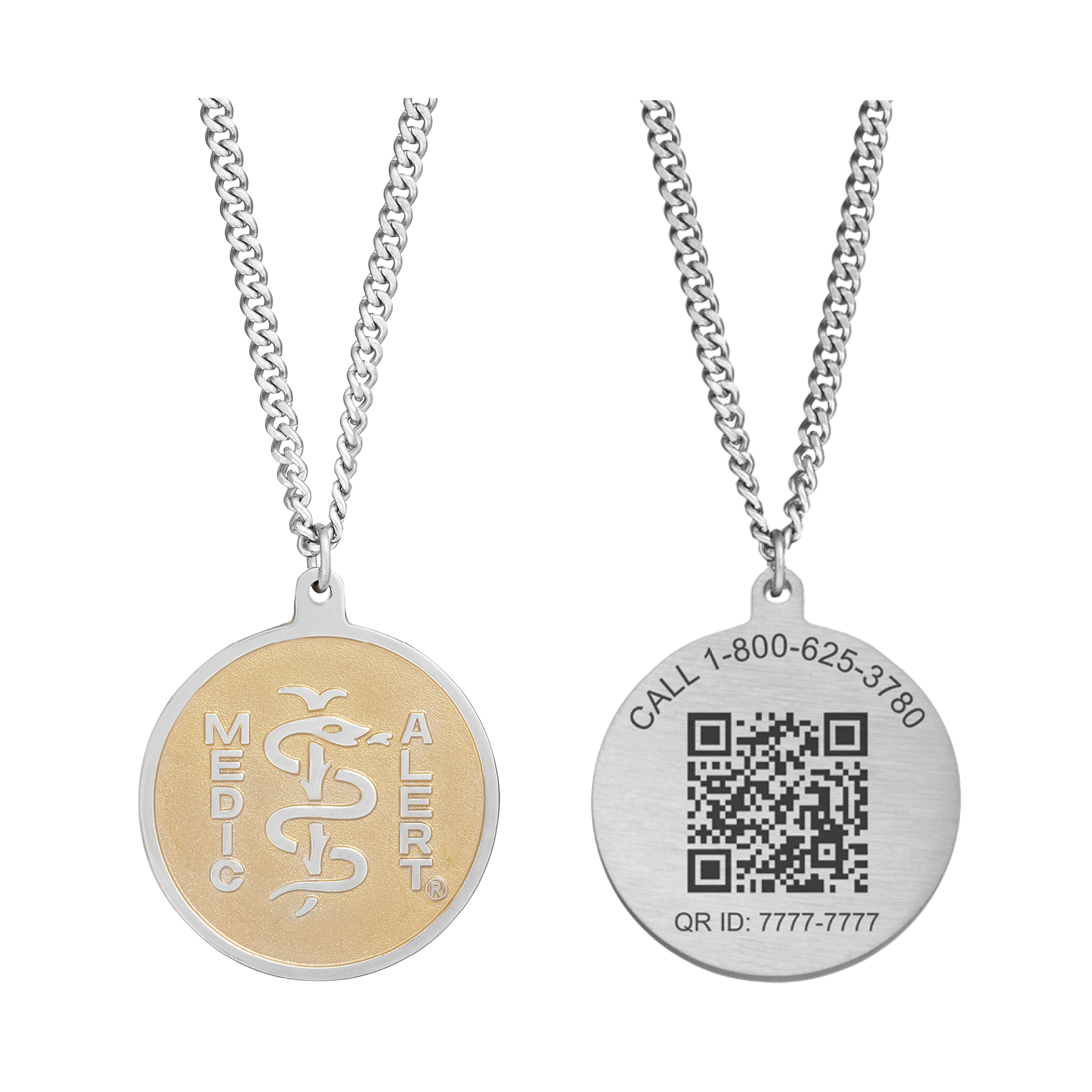 QR Code Classic Medical ID Necklace