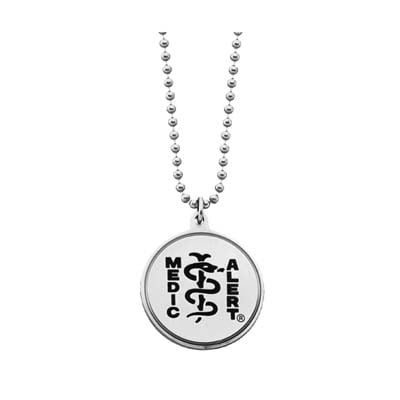 Classic Ball Chain Medical ID Necklace