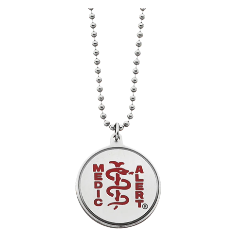 Classic Ball Chain Medical ID Necklace