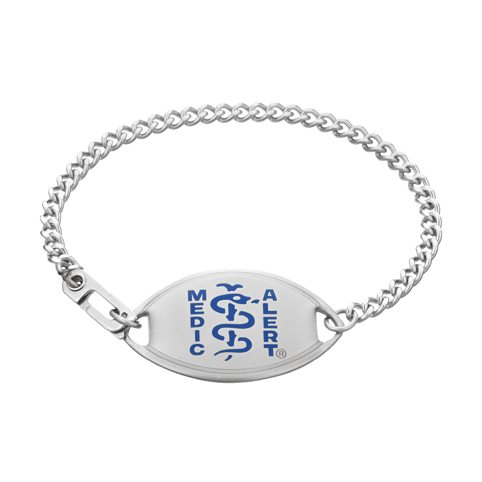 QR Code Classic Medical ID Bracelet, Blue, large image number 1