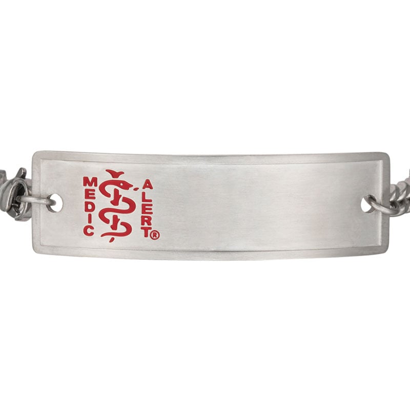 Standard Medical ID Bracelet, Steel, large image number 1